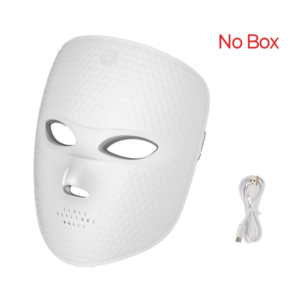 Mascarilla facial LED de 7 colores