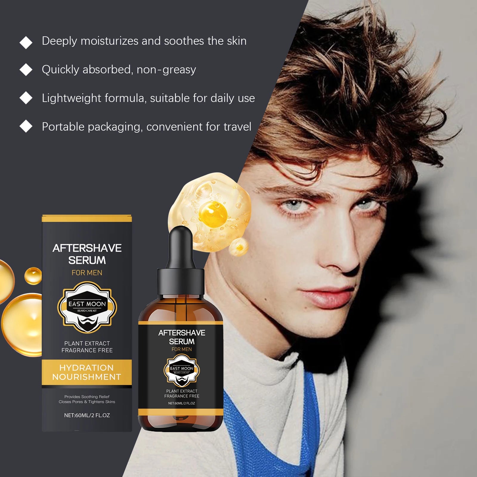 Serum facial para después del afeitado para hombre 60 ml