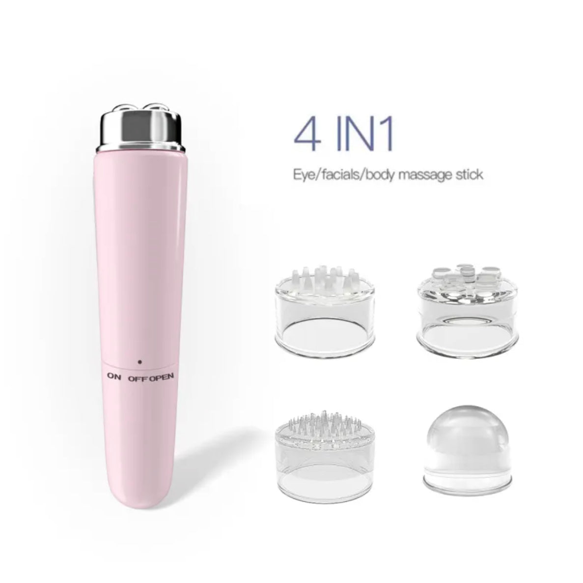 Masajeador facial eléctrico 4 en 1 con microvibración