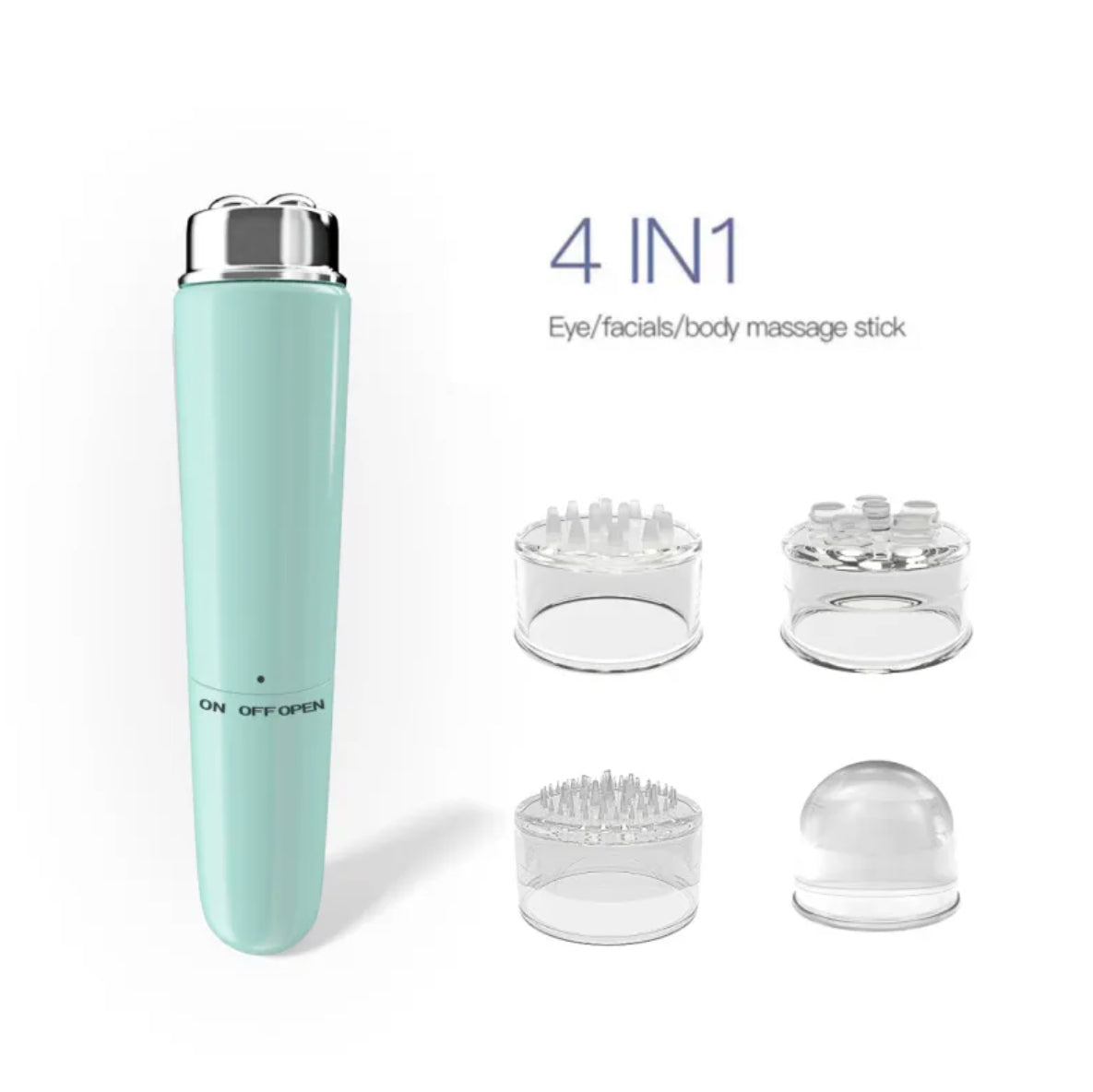 Masajeador facial eléctrico 4 en 1 con microvibración