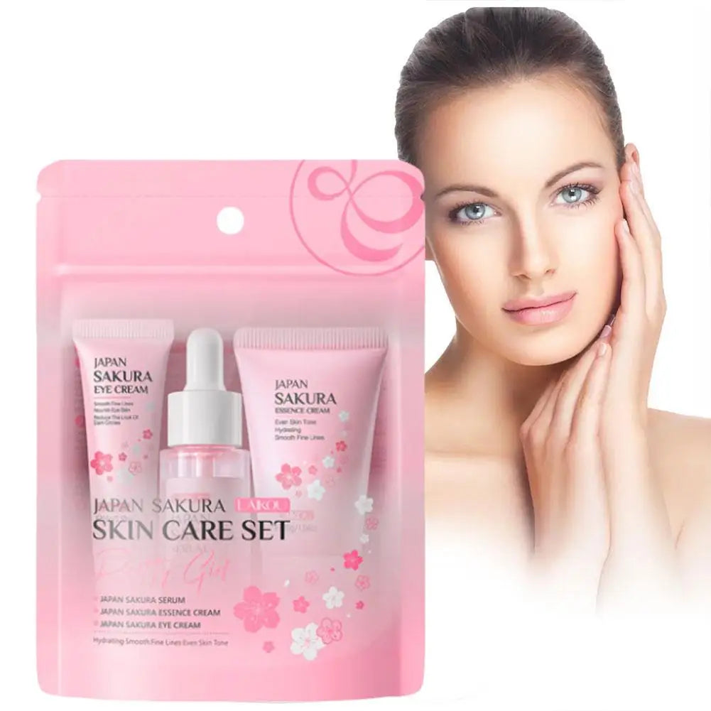 Sakura Skin Care Sets & Kits With Cleanser Serum Eye Cream essence Cream Beauty Products For Women