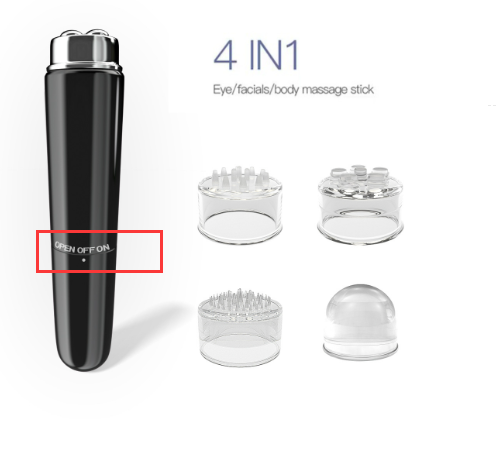 Masajeador facial eléctrico 4 en 1 con microvibración
