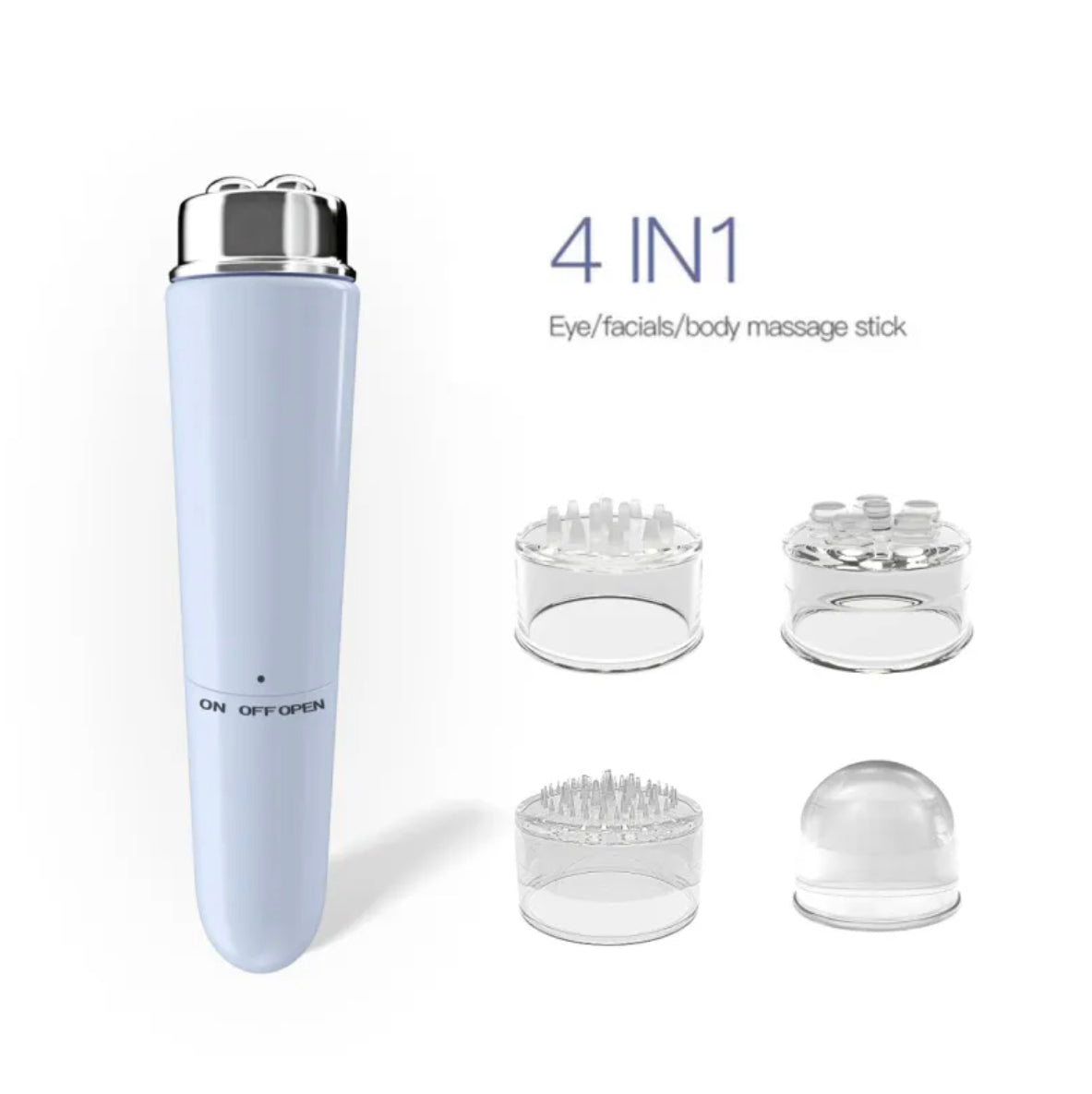 Masajeador facial eléctrico 4 en 1 con microvibración
