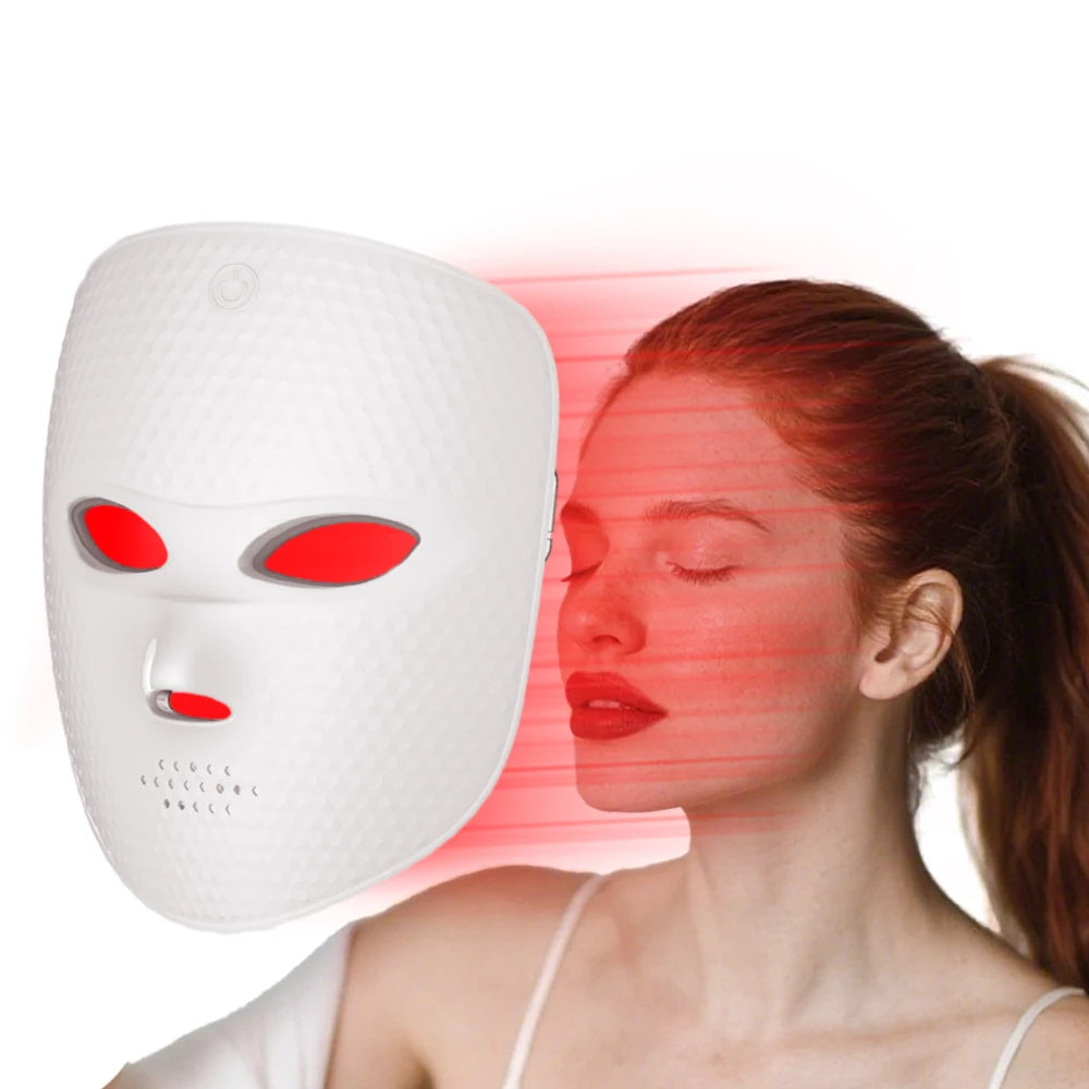 Mascarilla facial LED de 7 colores