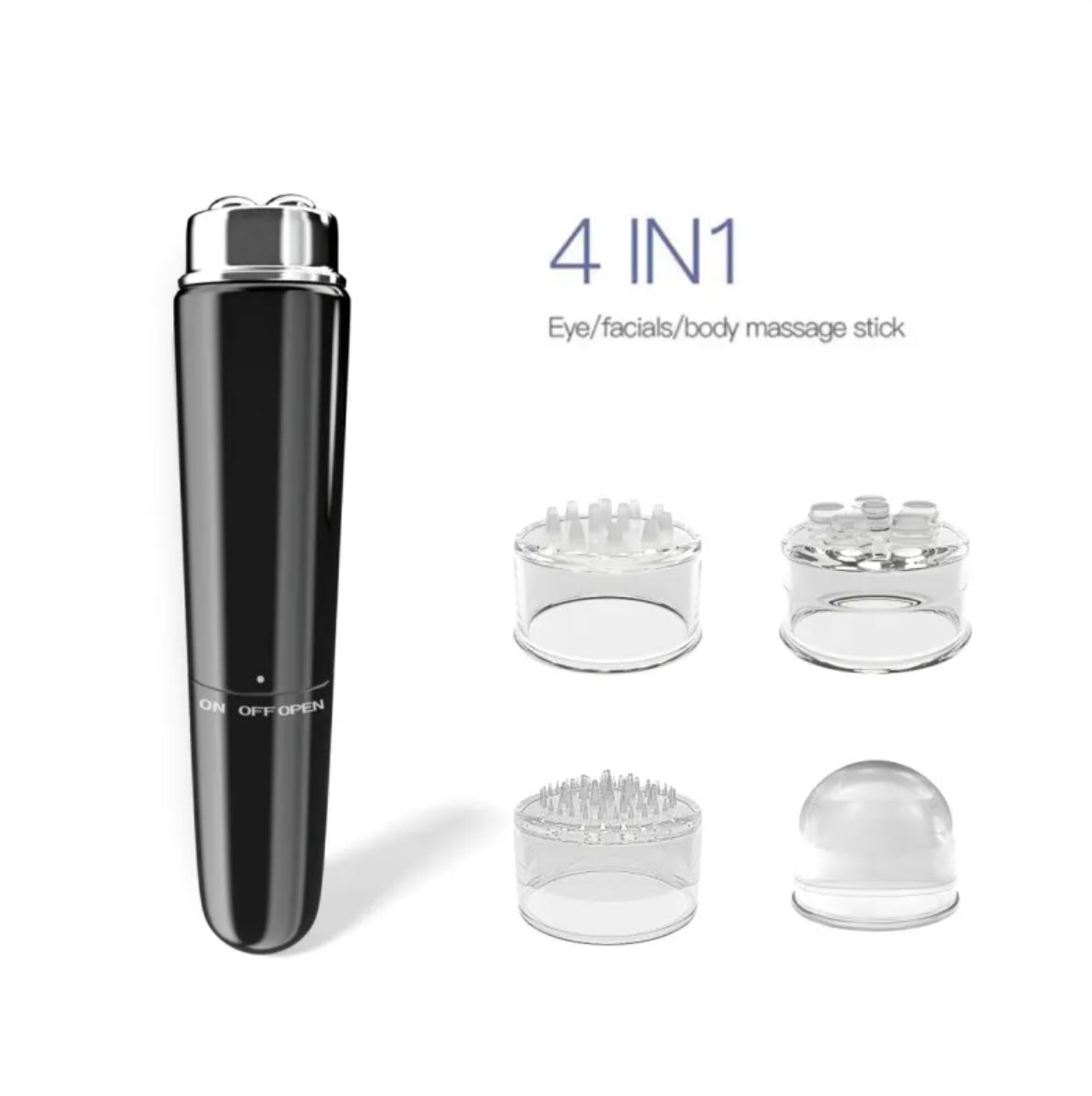 Masajeador facial eléctrico 4 en 1 con microvibración