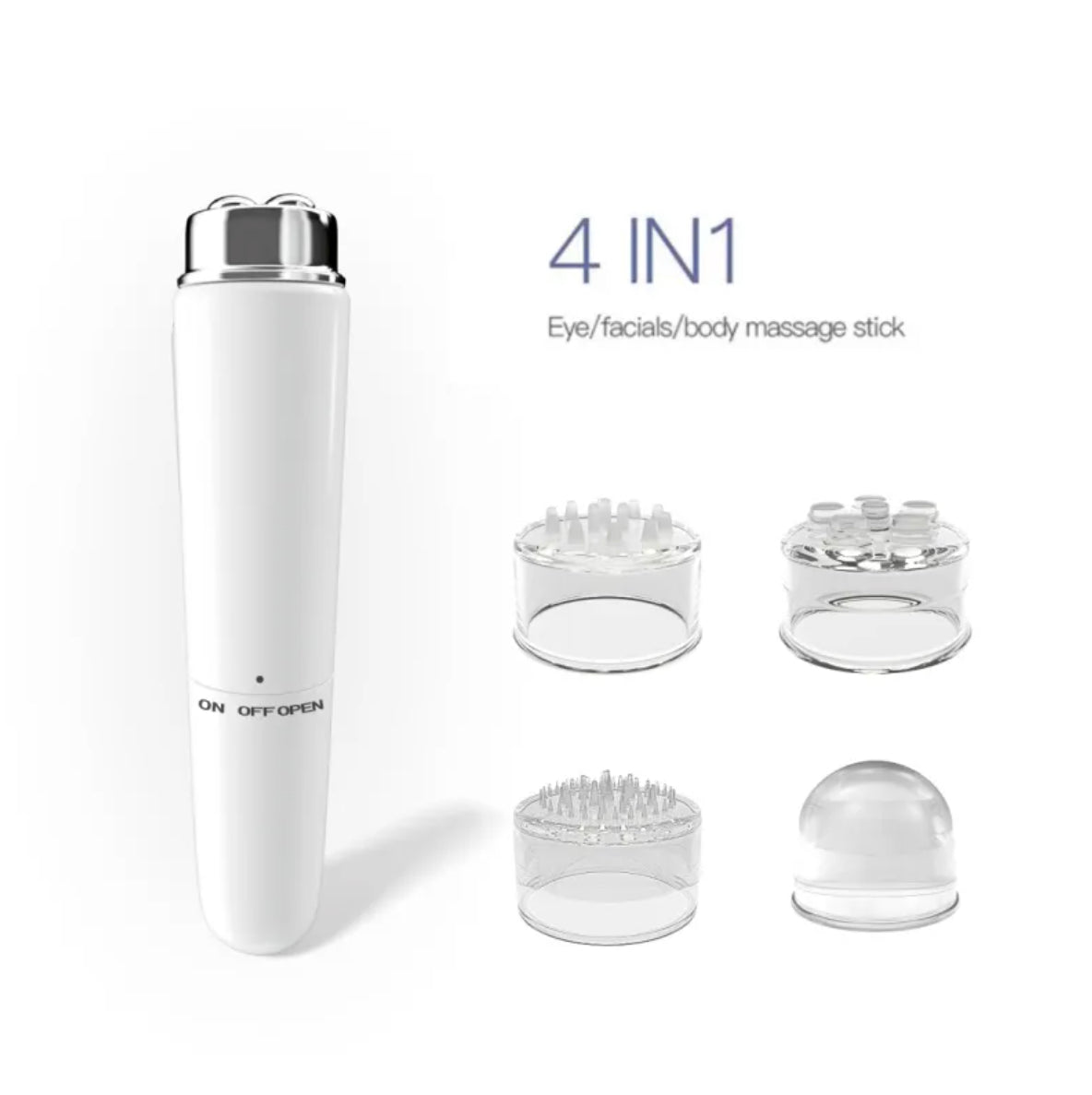 Masajeador facial eléctrico 4 en 1 con microvibración