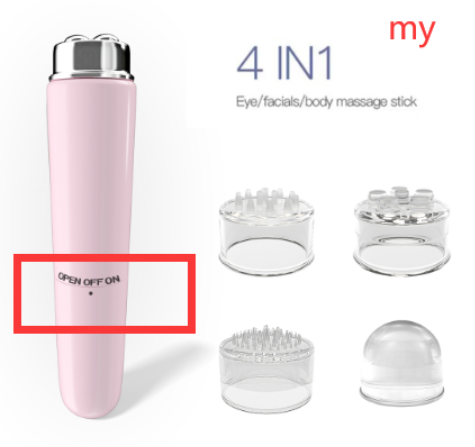 Masajeador facial eléctrico 4 en 1 con microvibración
